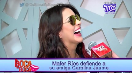 Mafer Ríos se pronuncia sobre video que hizo junto a Carolina Jaume
