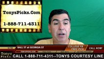 Georgia St vs. Ball St Cardinals Free Pick Prediction NCAA College Football Odds Preview 9/2/2016