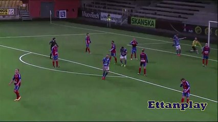 Swedish defender sent off for IDIOTIC celebration after scoring a hat-trick