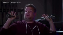 James Corden pokes fun at Kanye West's newest provocative video