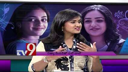 Nithya Menen in TV9 Studios on Janatha Garage.mp4-