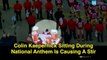 Colin Kaepernick Sitting During National Anthem Is Causing A Stir - YouTube