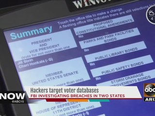 FBI warns about voters’ data hacked in Arizona, Illinois