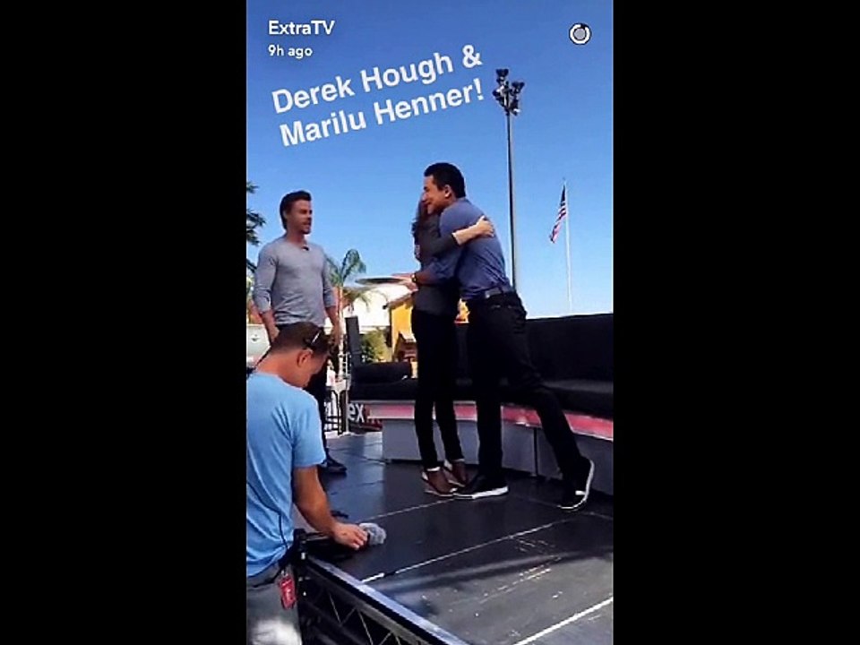 Derek Hough and Marilu Henner Extra Snapchat