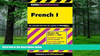 Big Deals  CliffsQuickReview French I (Cliffs Quick Review (Paperback)) (Bk. 1)  Best Seller Books