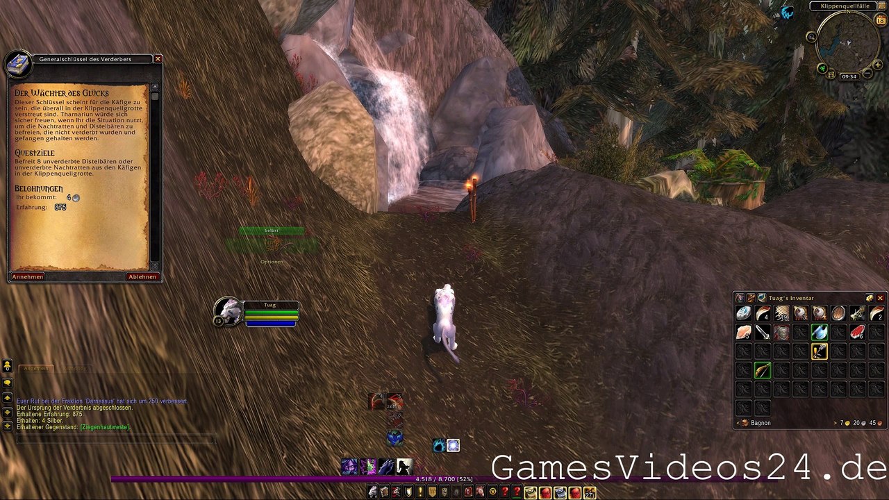 World of Warcraft Quest: Der Wächter des Glücks (Allianz)