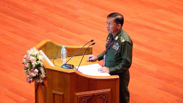 DVB - Myanmar Army leader 21st Panglong opening speech