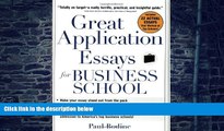 Big Deals  Great Application Essays for Business School (Great Application for Business School)