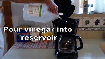 How to Clean a Coffee maker - 30 second video