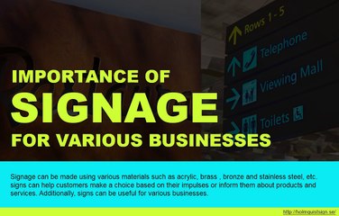 The advantages of having good signage for businesses