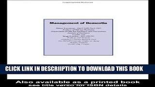 [New] Management of Dementia Exclusive Full Ebook