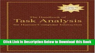 [Best] The Handbook of Task Analysis for Human-Computer Interaction Free Books