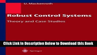 [Reads] Robust Control Systems: Theory and Case Studies Free Books
