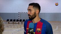 FCB Hándbol:Valero Rivera: “Veo al equipo muy bien” [ESP]