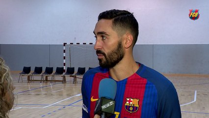 FCB Handbol: Valero Rivera: “Veig a l’equip molt bé” [CAT]