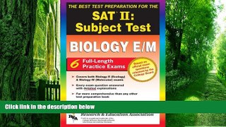 Big Deals  SAT II: Biology E/M (REA) -- The Best Test Prep for the SAT II (Test Preps)  Free Full