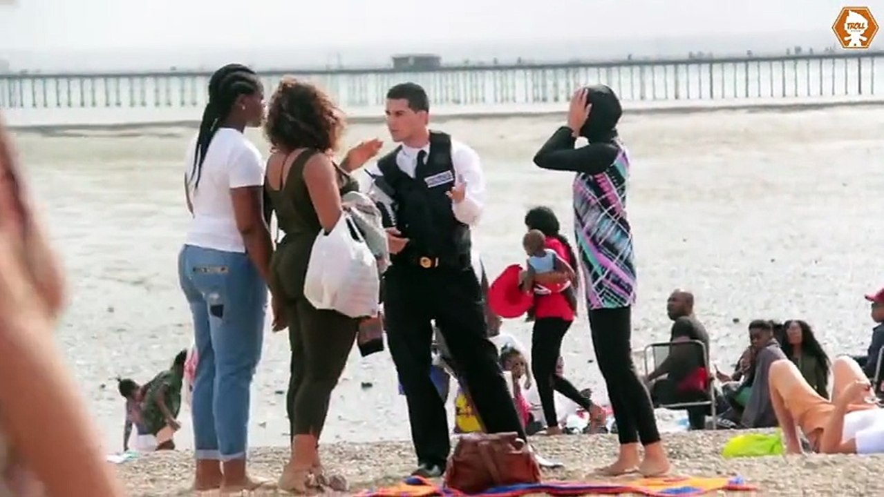 Police Officer in France Trying to Rip Off Woman’s Burkini, See What Happened Next ??