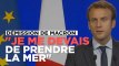Démission d'Emmanuel Macron : "Je me devais de prendre la mer avec un cap"