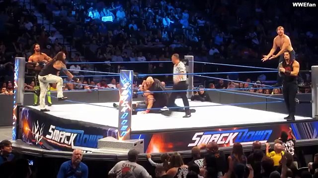 John Cena, Dean Ambrose and Roman Reigns Vs Seth Rollins, Wyatt Family