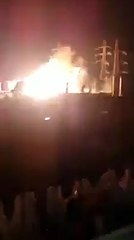 شرارة كهربائية تحدث  كارثة في  القبة