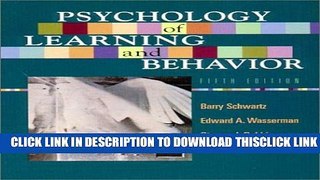[Read] Psychology Of Learning And Behaviour Full Online