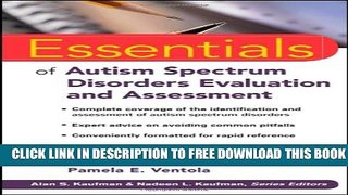 New Book Essentials of Autism Spectrum Disorders Evaluation and Assessment
