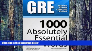 Big Deals  GRE Interactive Quiz Book + Online + Flash Cards/ 1000 Absolutely Essential Words. A