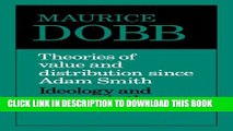 [PDF] Theories of Value and Distribution since Adam Smith: Ideology and Economic Theory Popular