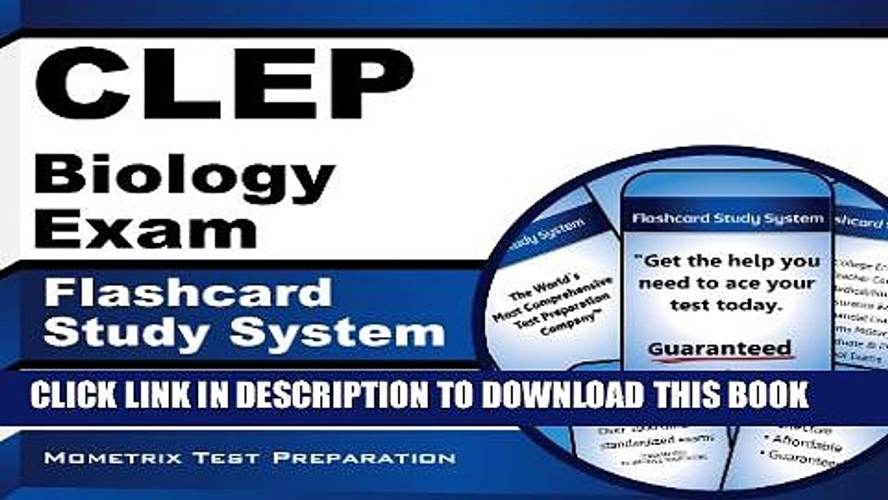 [PDF] CLEP Biology Exam Flashcard Study System: CLEP Test Practice Questions   Review for the