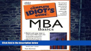 Big Deals  The Complete Idiot s Guide to MBA Basics  Best Seller Books Most Wanted