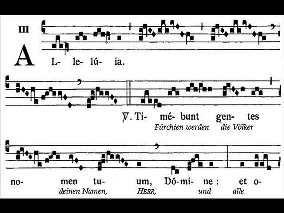 Alleluia Timebunt gentes,  Dominica XXIV TpA (24 TO)
