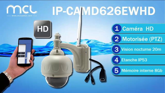IP-CAMD626EWHD Caméra dôme IP HD Etanche Wifi