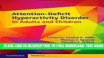 Collection Book Attention-Deficit Hyperactivity Disorder in Adults and Children