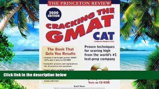 Big Deals  Princeton Review: Cracking the GMAT CAT with Sample Tests on CD-ROM, 2000 Edition