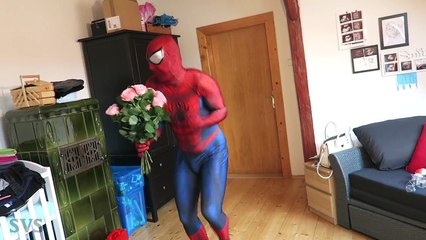 SPIDERMAN & FROZEN ELSA in LOVE! WEDDING PROPOSAL Surprise Egg!  Funny Superhero Movie in Real Life