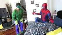 SPIDERMAN & FROZEN ELSA vs HULK w  Pink Spidergirl vs Joker - Funny Superhero Movie in Real Life