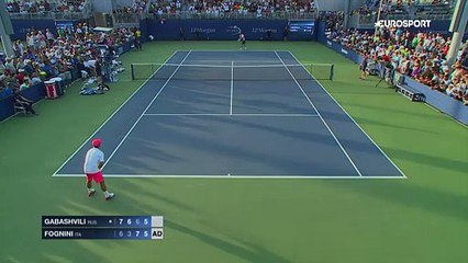 ABD Açık: Teymuraz Gabashvili - Fabio Fognini (Özet)