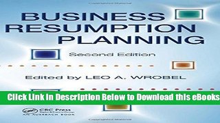 [Reads] Business Resumption Planning, Second Edition Free Books