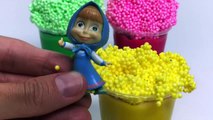 Foam Ice Creams Surprise Eggs Frozen Peppa Pig Minions Masha Disney Toys Play Doh Eggs Play Dough