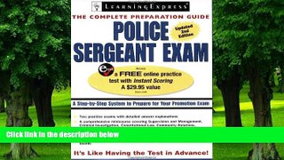 Big Deals  Police Sergeant Exam (Police Sergeant Exam (Learning Express))  Best Seller Books Most