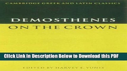 [PDF] Demosthenes: On the Crown Ebook Free