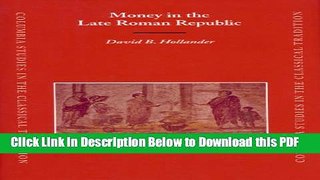 [Read] Money in the Late Roman Republic Free Books