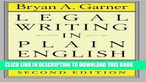[PDF] Legal Writing in Plain English, Second Edition: A Text with Exercises (Chicago Guides to