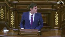 Resumen inicial de Rivera en el debate de investidura