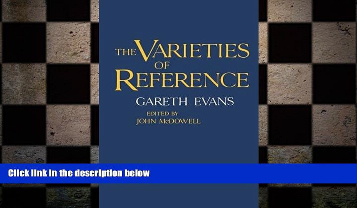 different  The Varieties of Reference (Clarendon Paperbacks)