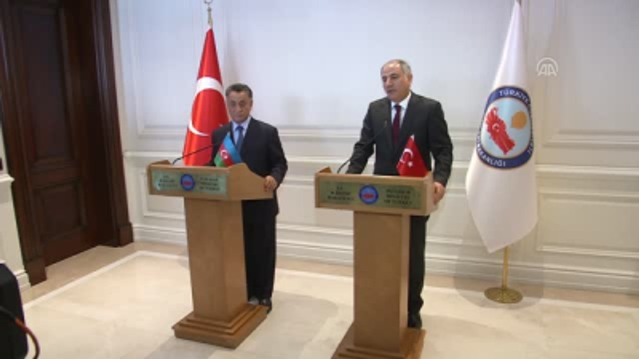 İçişleri Bakanı Ala, Azerbaycan İçişleri Bakanı Usubov ile Bir Araya Geldi