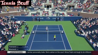 Caroline Wozniacki vs Taylor Townsend US OPEN R1