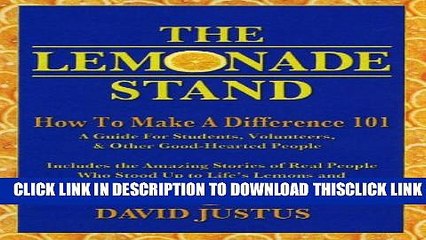 [PDF] The Lemonade Stand: How to Make a Difference 101: The how to guide for everyone, including