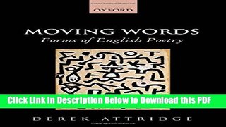 [Read] Moving Words: Forms of English Poetry Popular Online