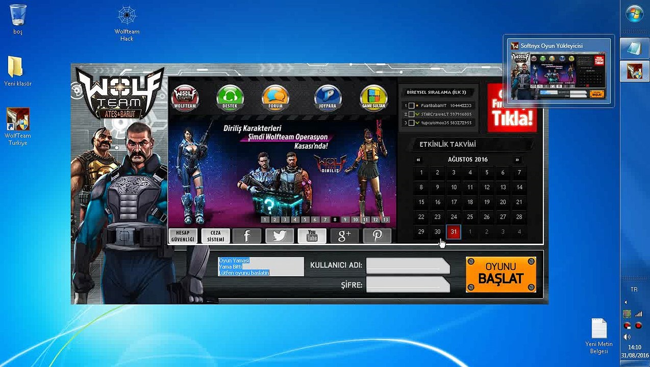 WOLFTEAM YENI YAMA - Yenı hack